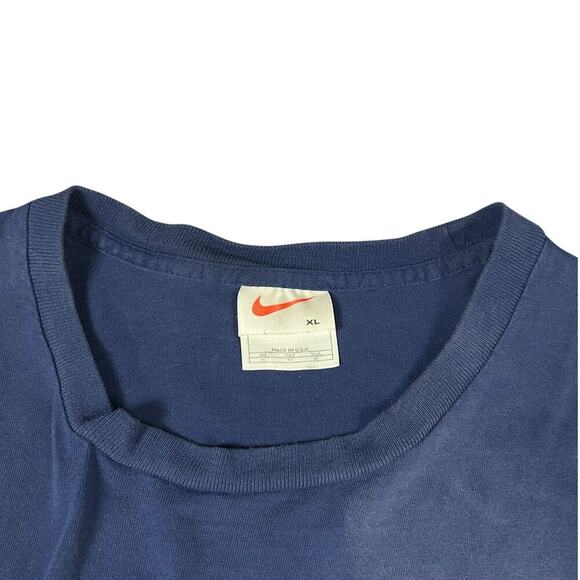 Nike Vintage 90's Rare Foosball Soccer Navy T-shirt - Picture 4 of 4